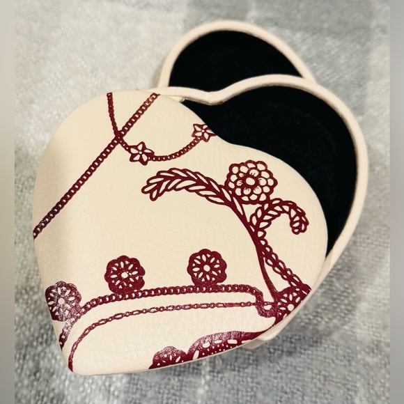 Pandora Jewelry - Authentic Pandora Heart Shaped Pink Leather Jewelry Box